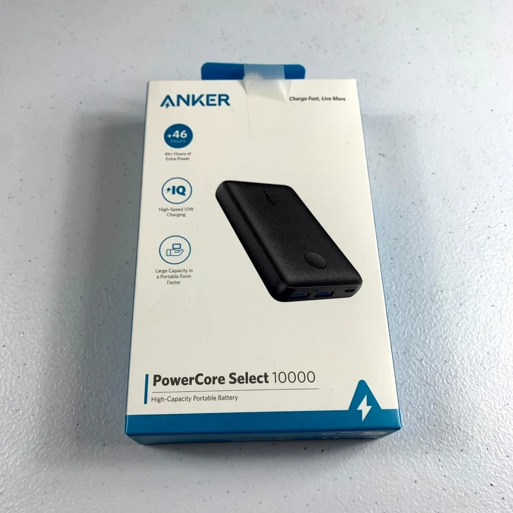 Anker‎ PowerCore Select 10000mAh Portable Charger Power Bank PowerIQ A1223 Black